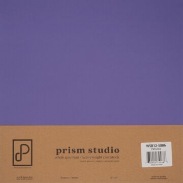 Pre-Order Prism Studio 12X12 Whole Spectrum Smooth Cardstock, 92lb - Petunia (25 Sheets)