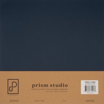 Pre-Order Prism Studio 12X12 Whole Spectrum Smooth Cardstock, 92lb - Blueberry Hill (25 Sheets)