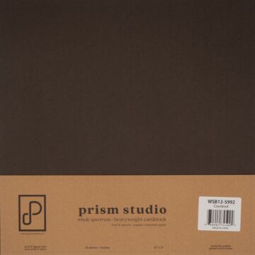 Pre-Order Prism Studio 12X12 Whole Spectrum Smooth Cardstock, 92lb - Coconut (25 Sheets)
