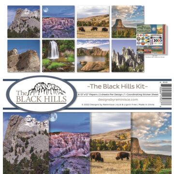 Reminisce 12X12 Collection Kit, Black Hills