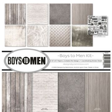 Reminisce 12X12 Collection Kit, Boys to Men