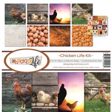 Reminisce 12X12 Collection Kit, Chicken Life