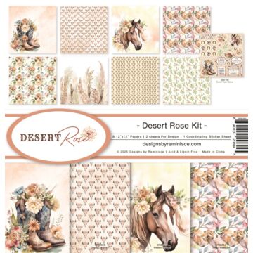 Reminisce 12X12 Collection Kit, Desert Rose