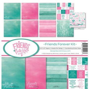 Reminisce 12X12 Collection Kit, Friends Forever