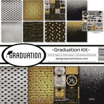 Reminisce 12X12 Collection Kit, Graduation