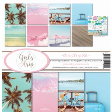 Reminisce 12X12 Collection Kit, Girls Trip