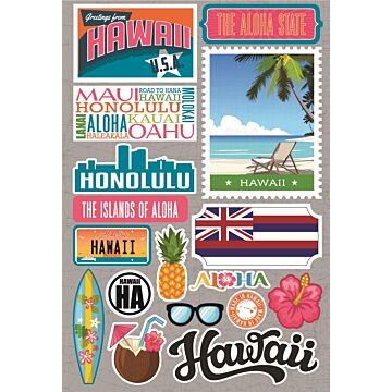 Reminisce Stickers, Jetsetters - Hawaii