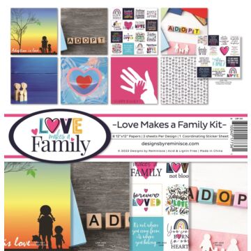 Reminisce 12X12 Collection Kit, Love Makes a Family