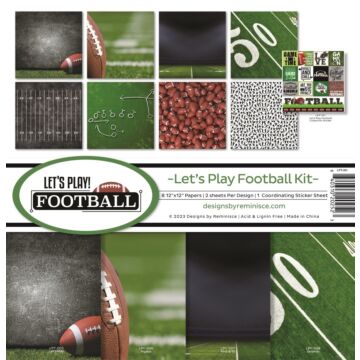 Reminisce 12X12 Collection Kit, Let's Play Football