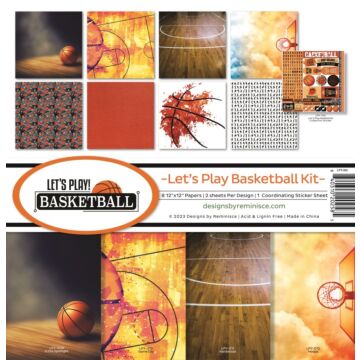 Reminisce 12X12 Collection Kit, Lets Play Basketball