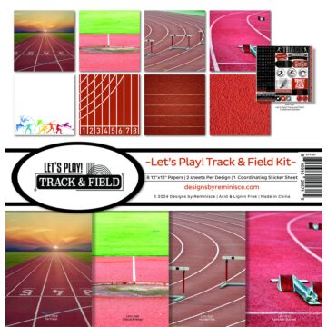 Reminisce 12X12 Collection Kit, LET'S PLAY! Track and Field