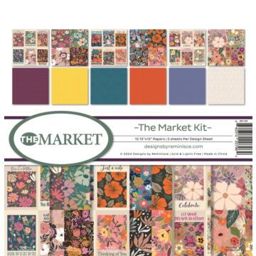 Reminisce 12X12 Collection Kit, The Market