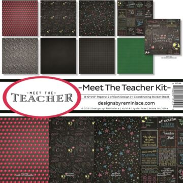 Reminisce 12X12 Collection Kit, Meet the Teacher