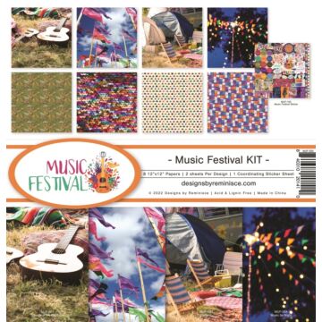 Reminisce - 12X12 Collection Kit, Music Festival
