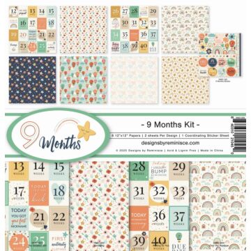 Reminisce 12X12 Collection Kit, 9 Months