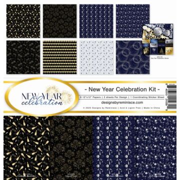 Reminisce 12X12 Collection Kit, New Year Celebration (2026 release)