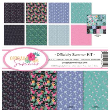 Reminisce 12X12 Collection Kit, Officially Summer