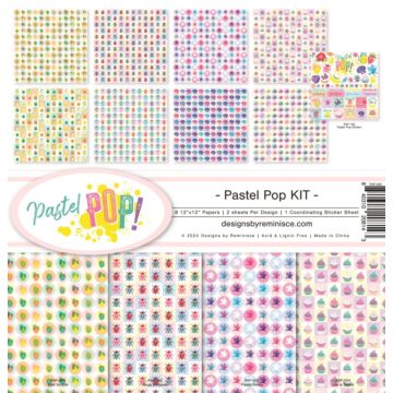 Reminisce 12X12 Collection Kit, Pastel Pop