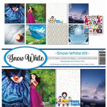 Reminisce 12X12 Collection Kit, Snow White