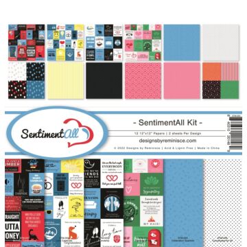 Reminisce - 12X12 Collection Kit, SentimentAll