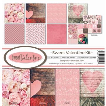 Reminisce 12X12 Collection Kit, Sweet Valentine