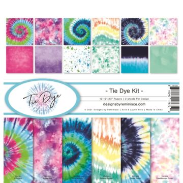 Reminisce 12X12 Collection Kit, Tie Dye