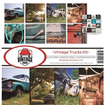 Reminisce 12X12 Collection Kit, Vintage Trucks