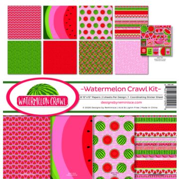 Reminisce Watermelon Crawl 12X12 Collection Kit