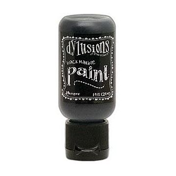 Ranger Dylusions Paint, 1 oz. Flip Cap Bottle - Black Marble