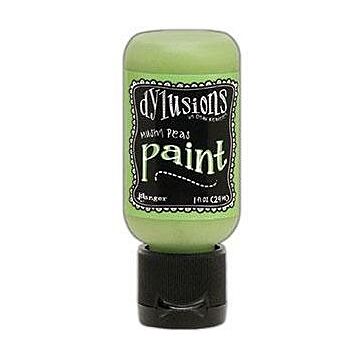 Ranger Dylusions Paint, 1 oz. Flip Cap Bottle - Mushy Peas