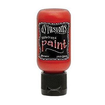 Ranger Dylusions Paint, 1 oz. Flip Cap Bottle - Postbox Red