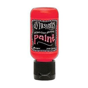 Ranger Dylusions Paint, 1 oz. Flip Cap Bottle - Strawberry Daiquiri