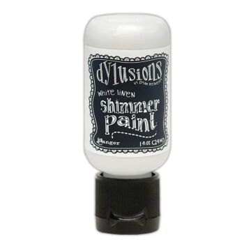 Dylusions Shimmer Paint, White Linen