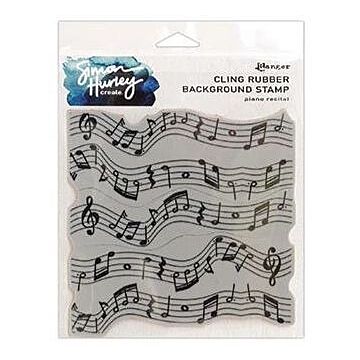 Simon Hurley create. Cling Stamps 6"X6" Piano Recital