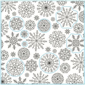 Ranger Simon Hurley create. Background Stamp, Stitched Snowflakes