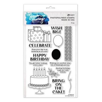 Ranger Simon Hurley create. Clear Stamp, Birthday Basics