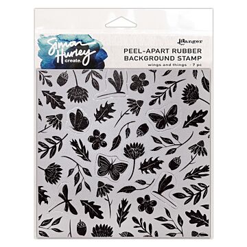Ranger Simon Hurley create. Peel-Apart Background Stamp, Wings and Things