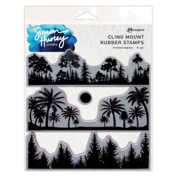 Ranger Simon Hurley create. Cling Stamp, Treescapes