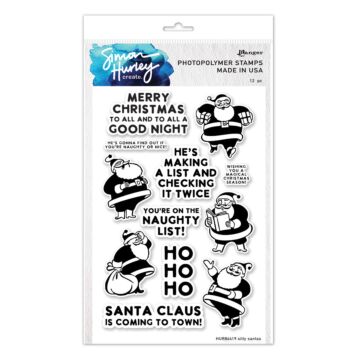 Ranger Simon Hurley create. Clear Stamp, Silly Santas