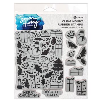 Ranger Simon Hurley create. Cling Stamp, Winter Things
