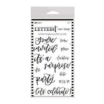 Ranger Letter It Clear Stamp, Invitation