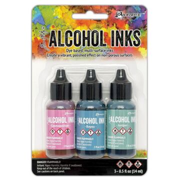 Ranger Tim Holtz Alcohol Ink Kit, Getaway (3 Pack)