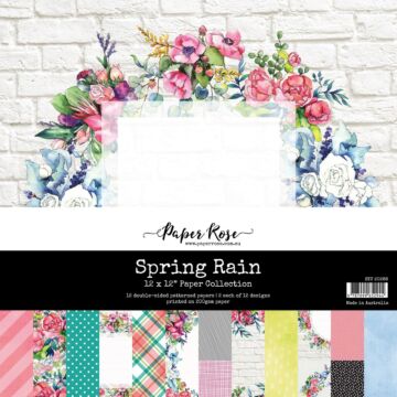 Paper Rose 12X12 Paper Collection, Spring Rain