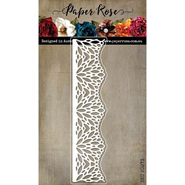 Paper Rose Die, Layered Pinwheel Lace Border