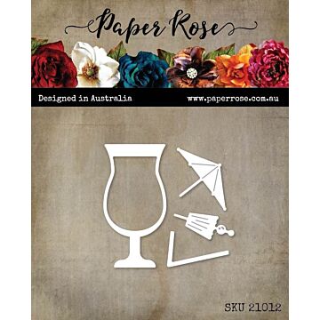 Paper Rose Die, Pina Colada Glass