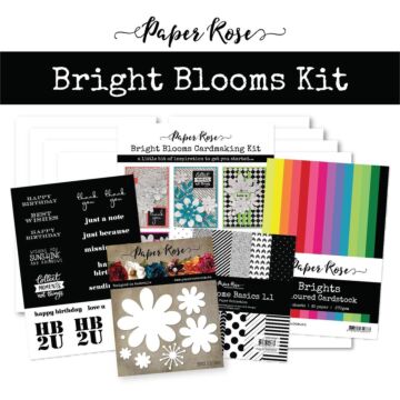 Paper Rose Cardmaking Kit, Bright Blooms