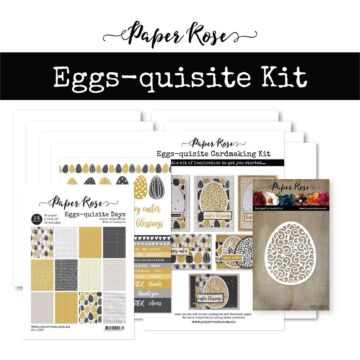 Paper Rose Cardmaking Kit, Eggs-quisite