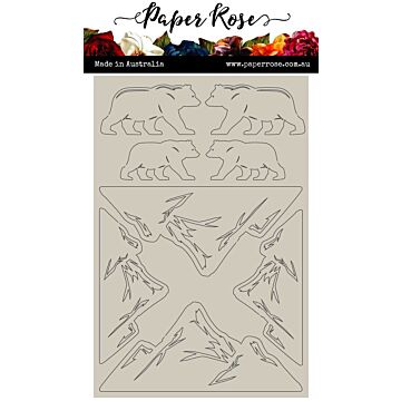 Paper Rose Chipboard Embellishments, Bear Mountain