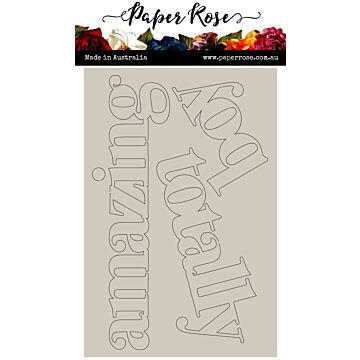 Paper Rose Chipboard Embellishments, Big Totally Amazing Boy