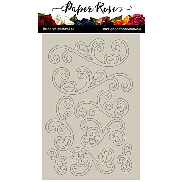 Paper Rose Chipboard Embellishments, Flourishes 1